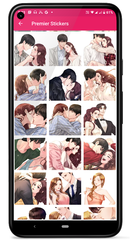 Kiss Me Love Stickers: Kiss Me Wallpaper Скриншот 2