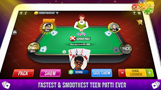 Teenpatti Indian poker 3 patti Captura de tela 0