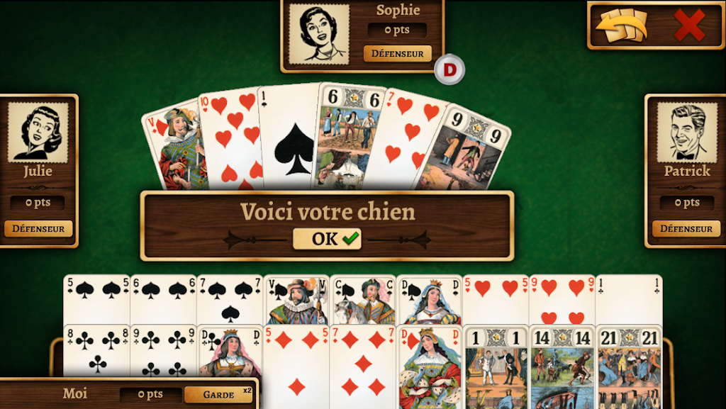 Schermata Tarot Officiel FFT Lite 1