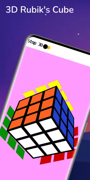 Rubik's Cube Solver - 3D Cube ภาพหน้าจอ 1