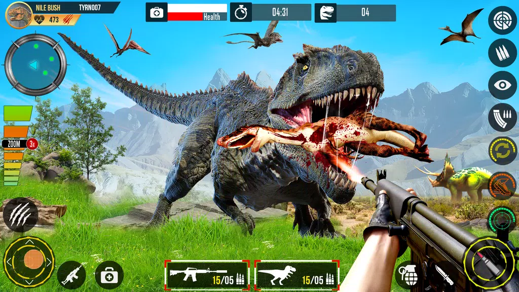 Real Dino Hunting Gun Games Ảnh chụp màn hình 1