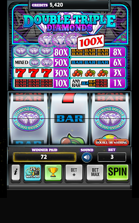 Diamond Deluxe Casino - Free Slot Machines Schermafbeelding 2