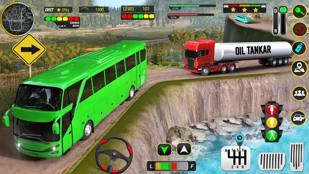 Coach Bus 3D Driving Games ဖန်သားပြင်ဓာတ်ပုံ 3