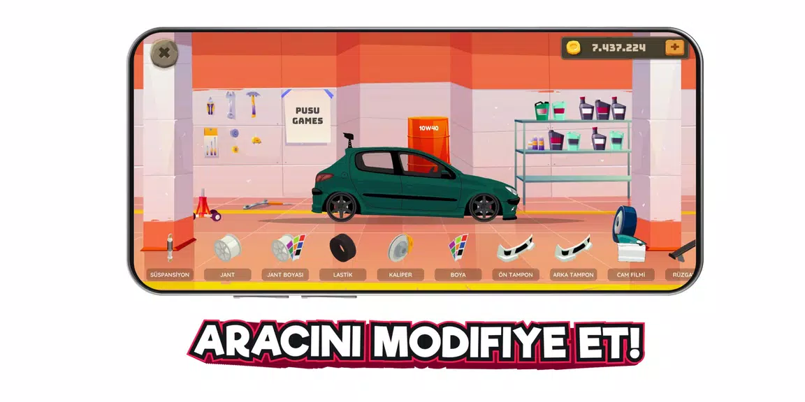 2d Car Series Tuning Game Schermafbeelding 2