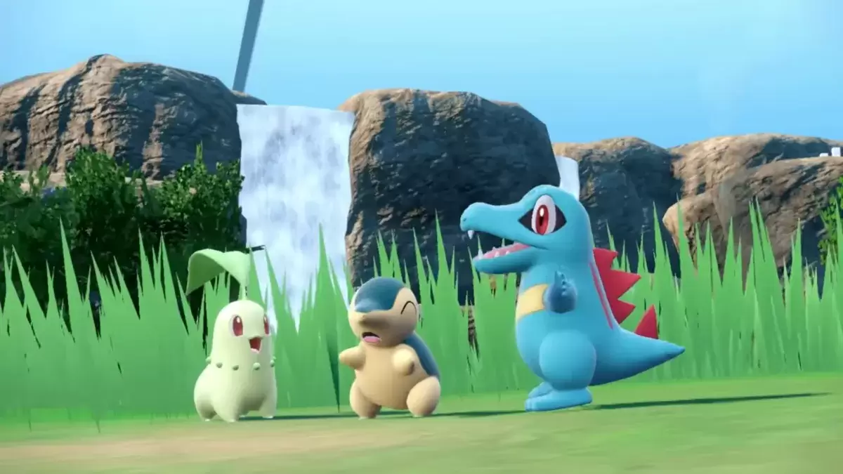 Gen 2 başlangıçları Chikorita, Cyndaquil ve Totodile, Pokémon Scarlet & Violet
