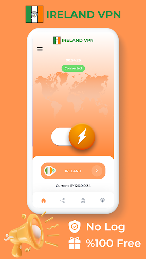 Ireland VPN - Private Proxy Ekran Görüntüsü 0