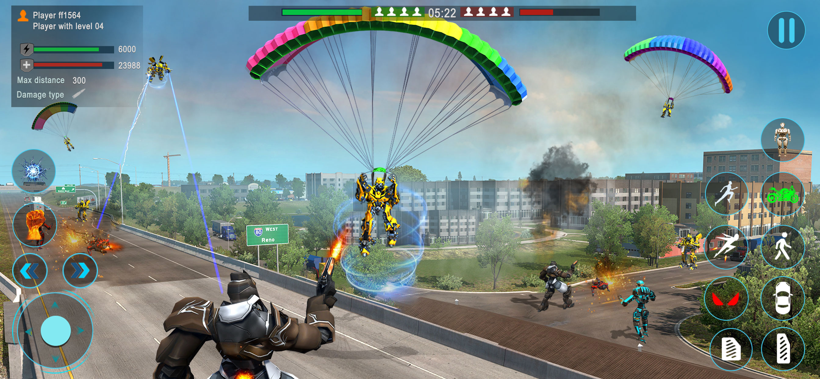 Bike Robot Transformation Game Tangkapan skrin 2