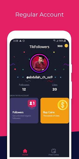 Schermata TikFollowers - Get Free Tiktok Followers and Likes 2