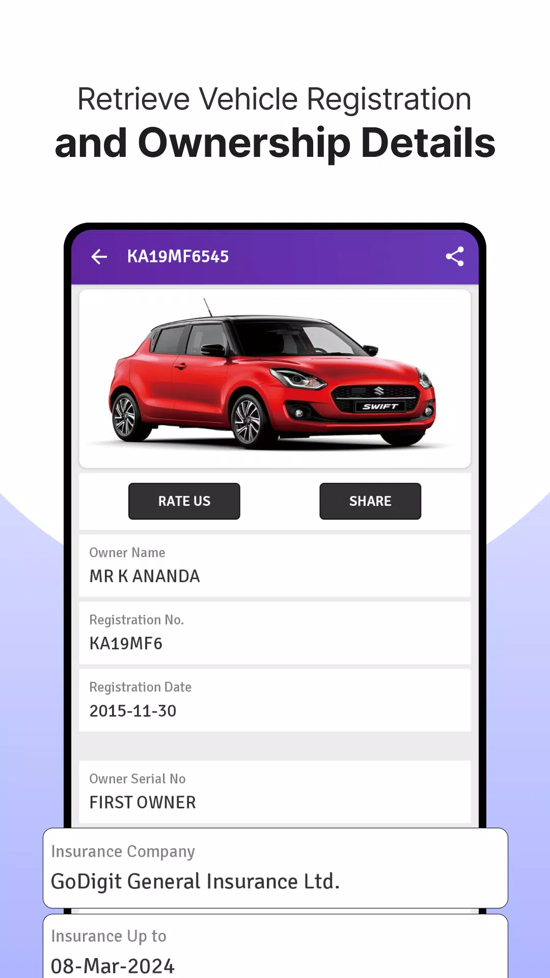 RTO Vehicle Info App, Challan স্ক্রিনশট 1