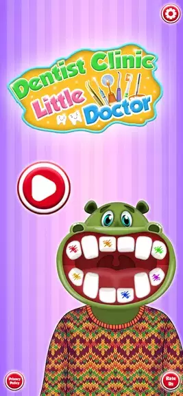 Hippo's Doctor : Dentist Games 스크린샷 2