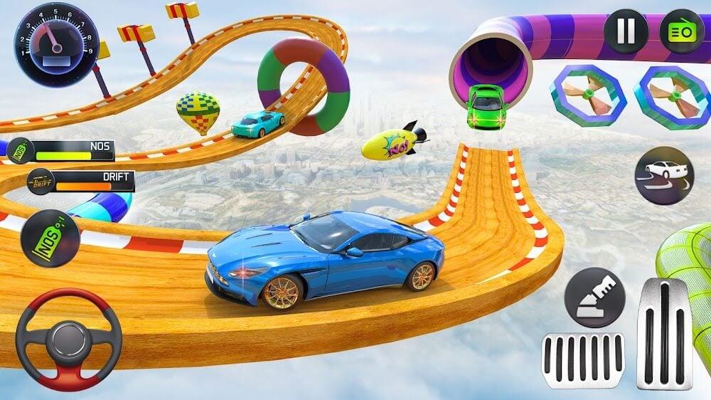 Mega Ramp Car Stunts Race Скриншот 2