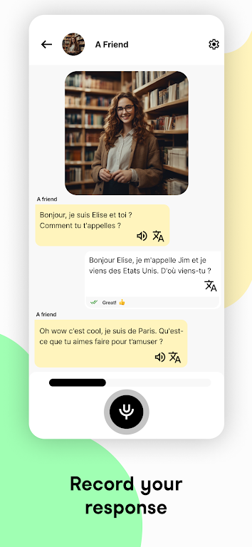 Univerbal - AI Language tutor Capture d'écran 3