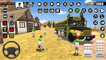 Offroad School Bus Driver Game Tangkapan skrin 3