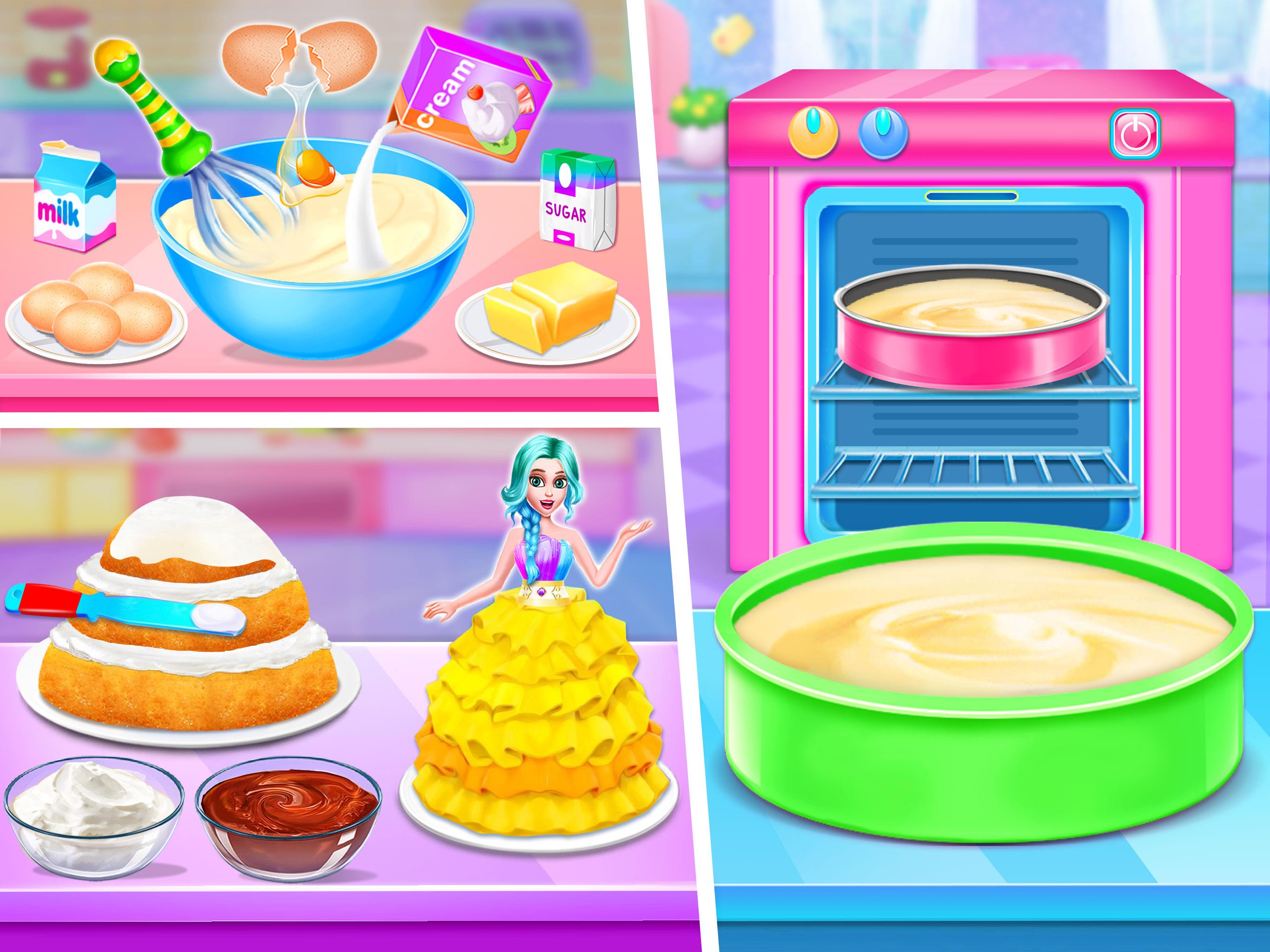 Doll House Cake Maker Game Captura de tela 1