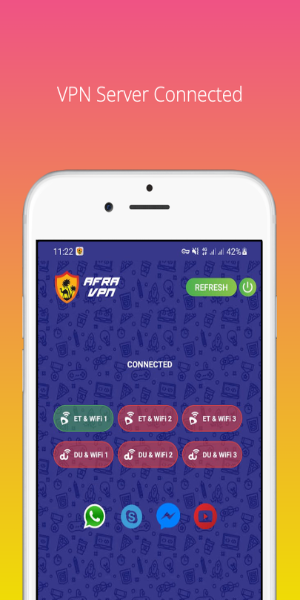Afra VPN - Fast and Safe スクリーンショット 1
