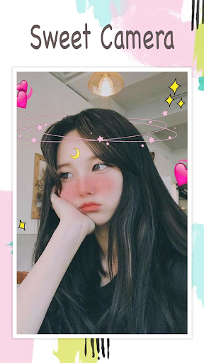 Live face sticker sweet camera スクリーンショット 0