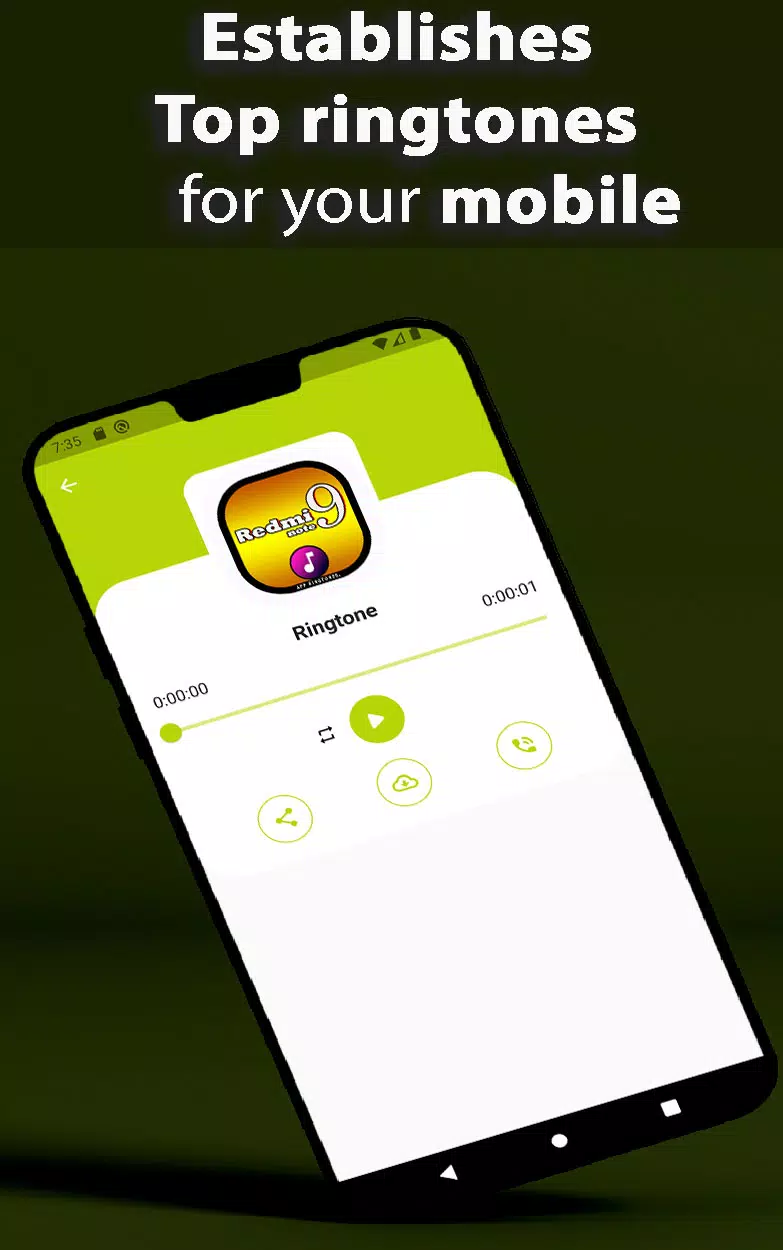 Redmi Note 9 Ringtone App Captura de pantalla 3