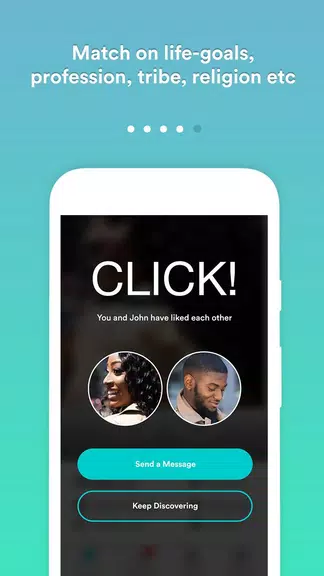 Africlick - African Black Dating & Networking App Capture d'écran 2