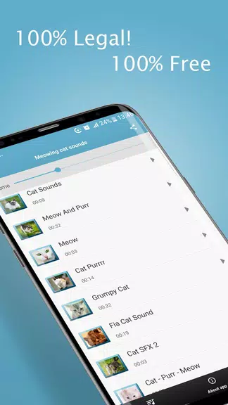 Meowing Cat Sounds Ringtones Скриншот 2