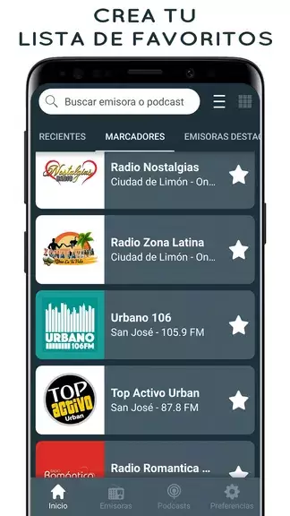 Radios de Costa Rica Online Screenshot 2