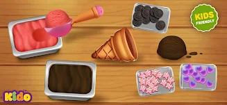 Ice Cream Making Game For Kids Captura de pantalla 1