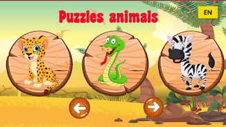 Puzzle animals for kids Capture d'écran 0