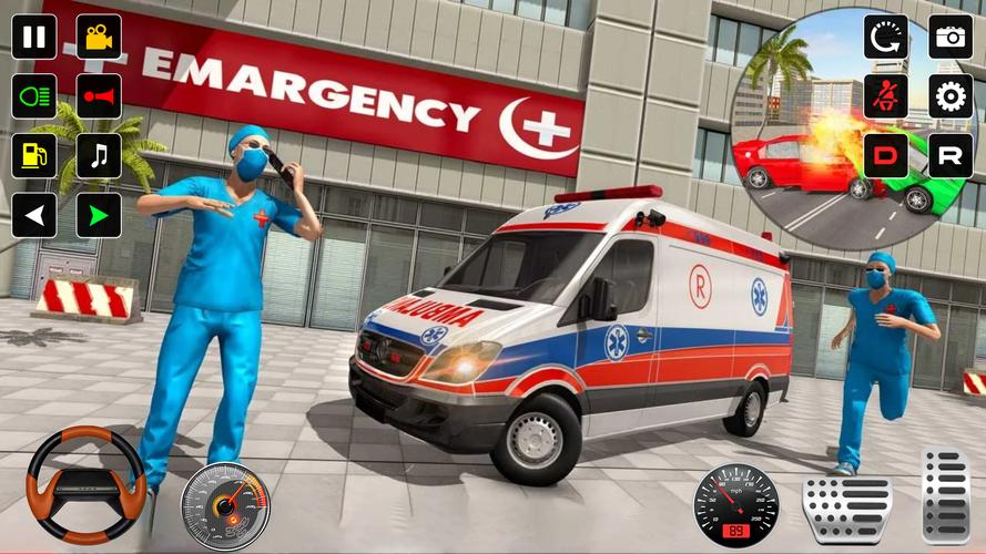 Police Rescue Ambulance Games স্ক্রিনশট 1