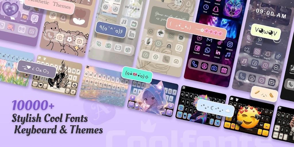 Schermata Cool Fonts – Keyboard & Themes Mod 0