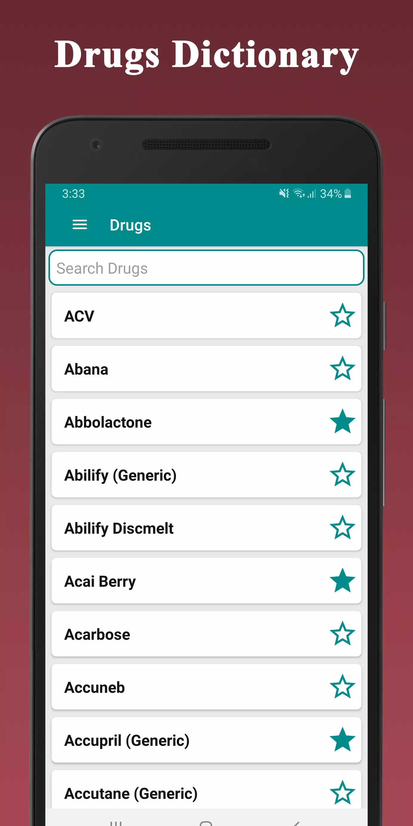 Medical Drugs Dictionary Guide 스크린샷 0