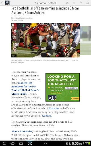 AL.com: Alabama Football News ภาพหน้าจอ 2