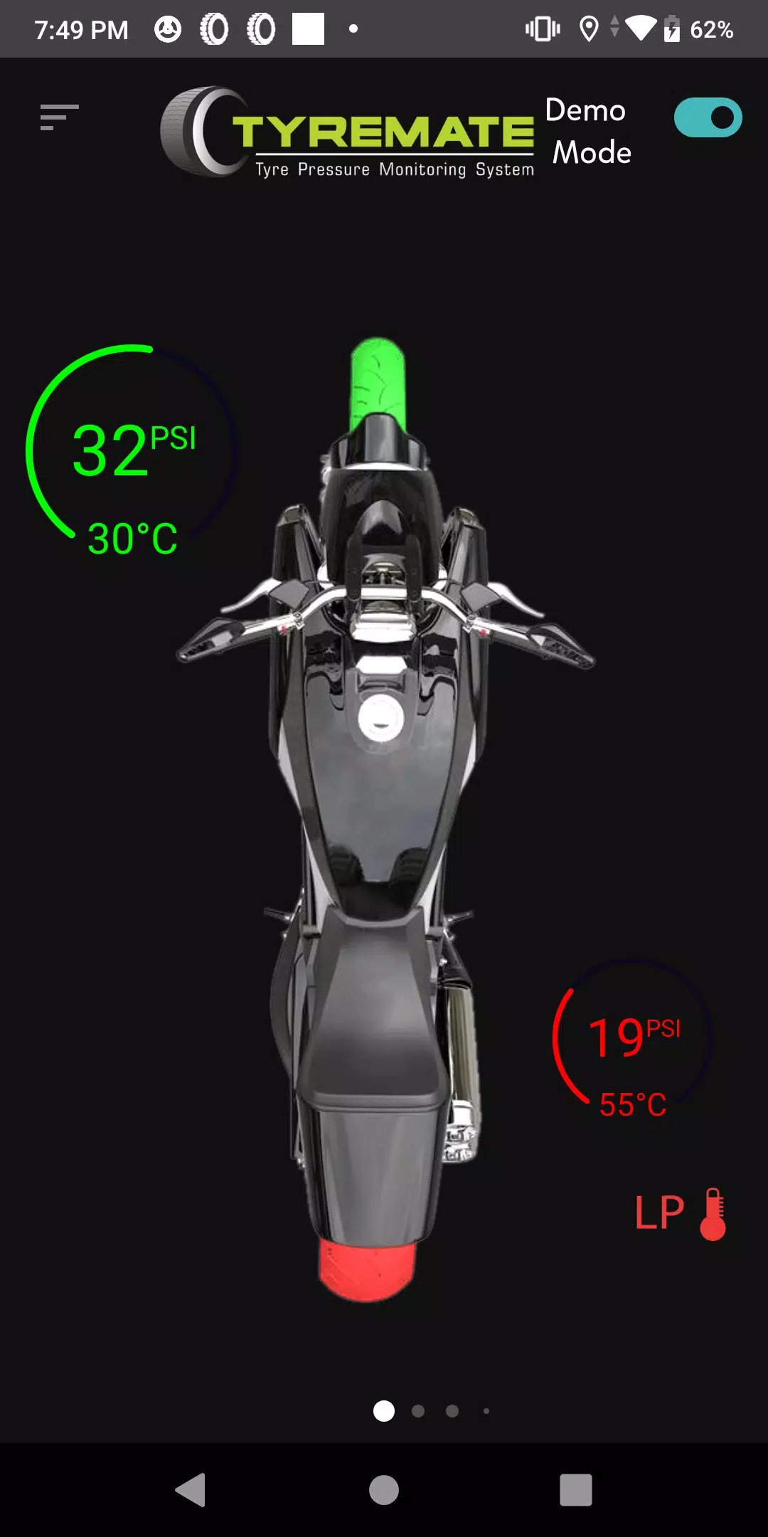 Tyremate TPMS for 2 wheelers Captura de tela 1