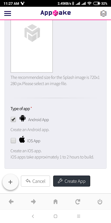 AppMake - Hybrid app maker ภาพหน้าจอ 3