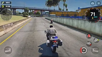 US Police Bike Rider Simulator スクリーンショット 0