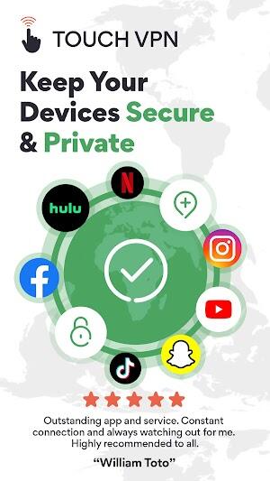 Touch VPN Tangkapan skrin 0