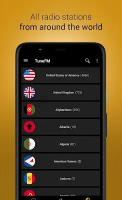 Internet Radio Player - TuneFm স্ক্রিনশট 3