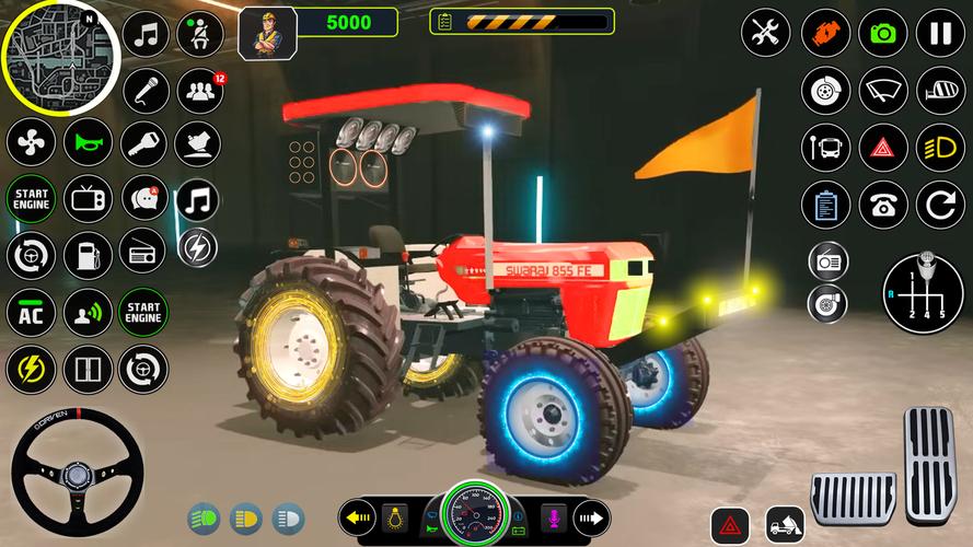 Indian Tractor Tochan Game 3d スクリーンショット 3