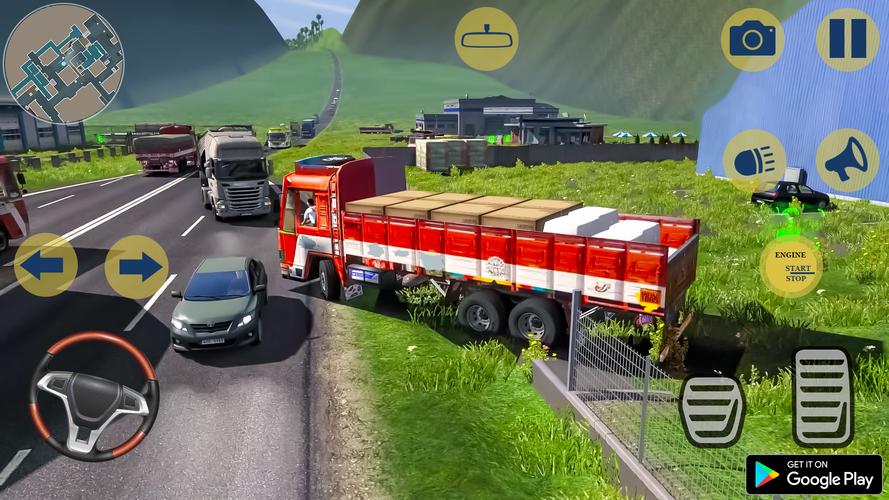 Indian Truck Cargo Truck Games Schermafbeelding 1