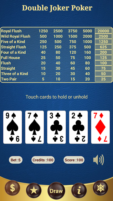 Double Joker Poker Ảnh chụp màn hình 0