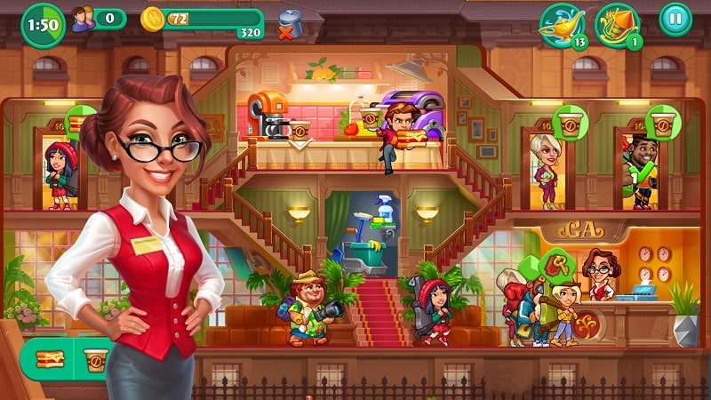 Grand Hotel Mania: Hotel juego Captura de pantalla 2