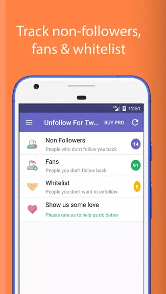 Unfollowers for Twitter Ảnh chụp màn hình 0
