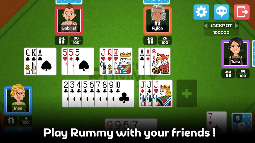 Multiplayer Rummy Game ဖန်သားပြင်ဓာတ်ပုံ 2