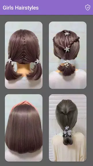 Girls Hairstyles Step By Step Ekran Görüntüsü 1