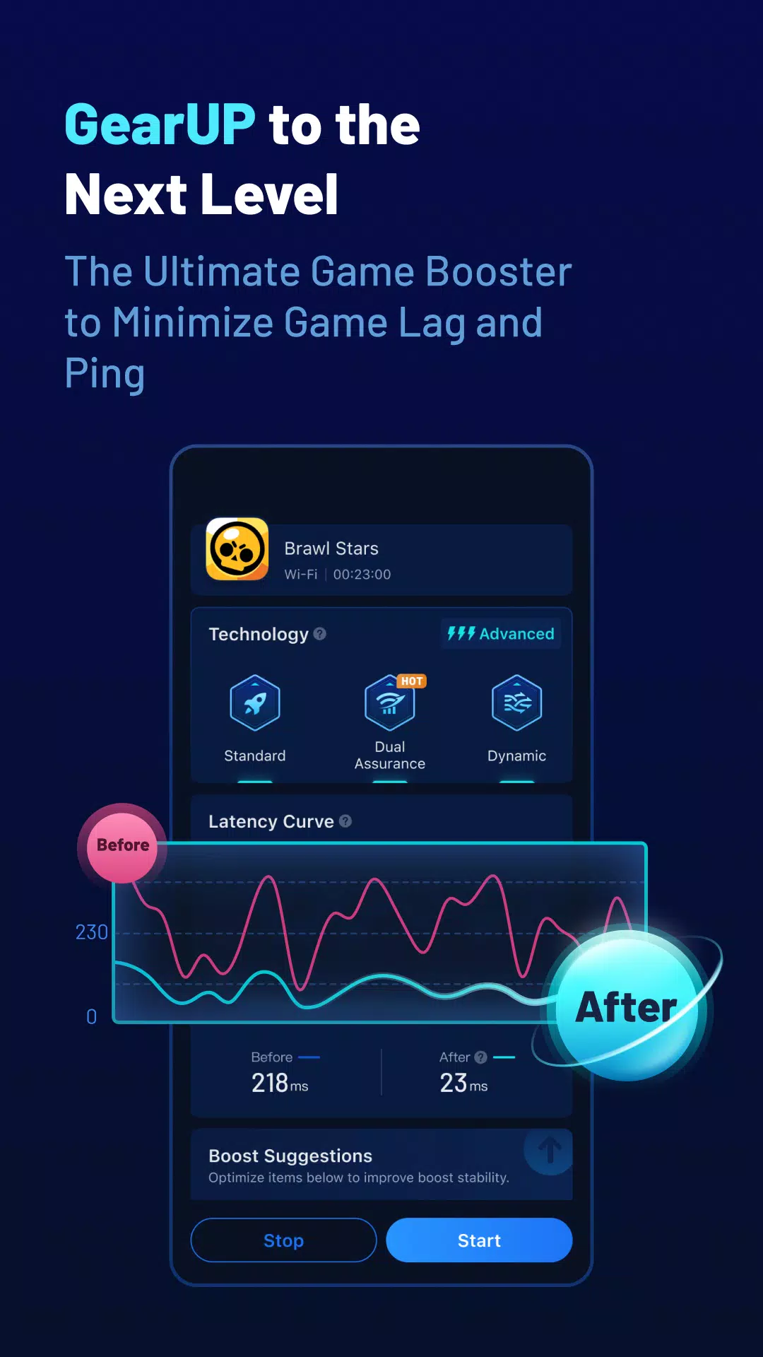 GearUP Game Booster: Lower Lag स्क्रीनशॉट 0