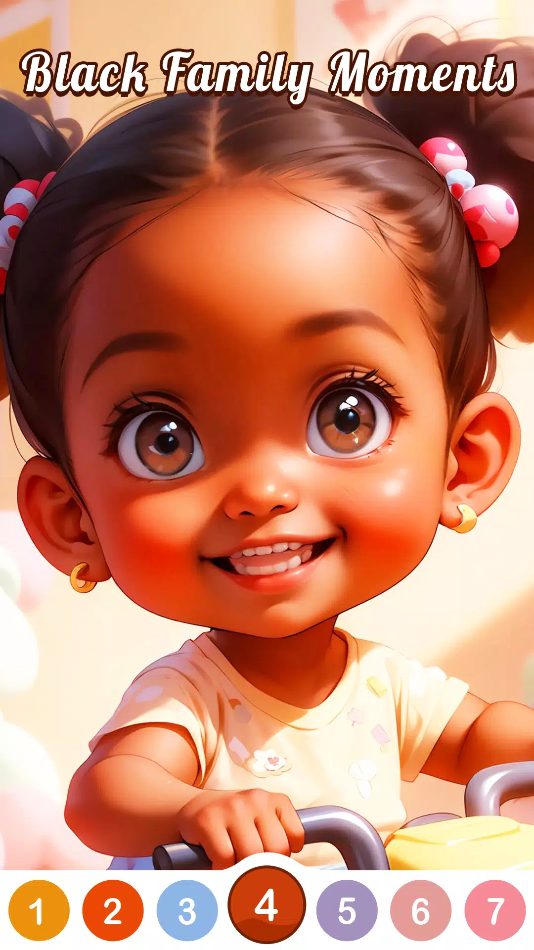 Black Family Coloring Games 스크린샷 2