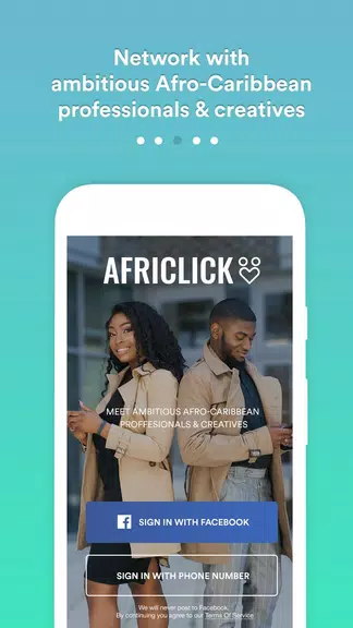 Africlick - African Black Dating & Networking App Capture d'écran 0