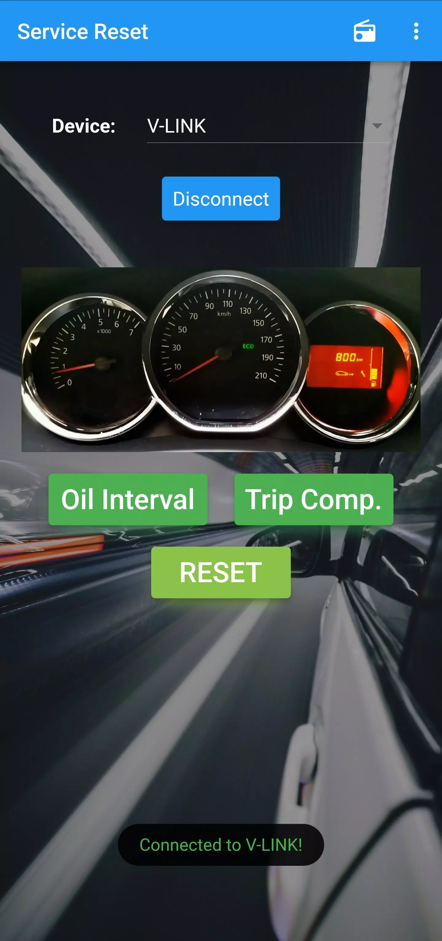 Dacia Service Reset Screenshot 0