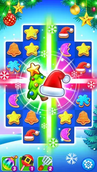 Christmas Cookie: Match 3 Game スクリーンショット 0