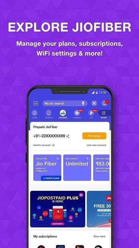 MyJio: For Everything Jio स्क्रीनशॉट 1