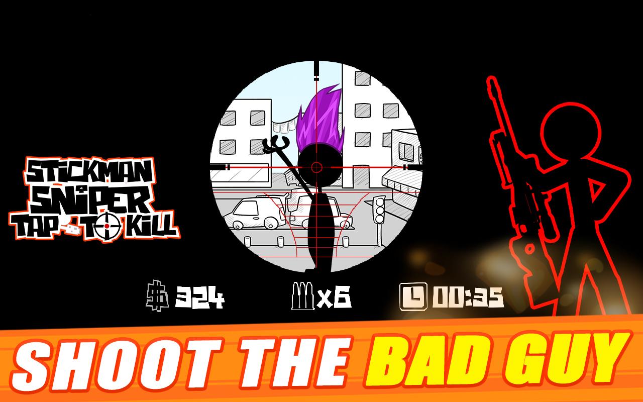 Stickman sniper : Tap to kill ภาพหน้าจอ 0