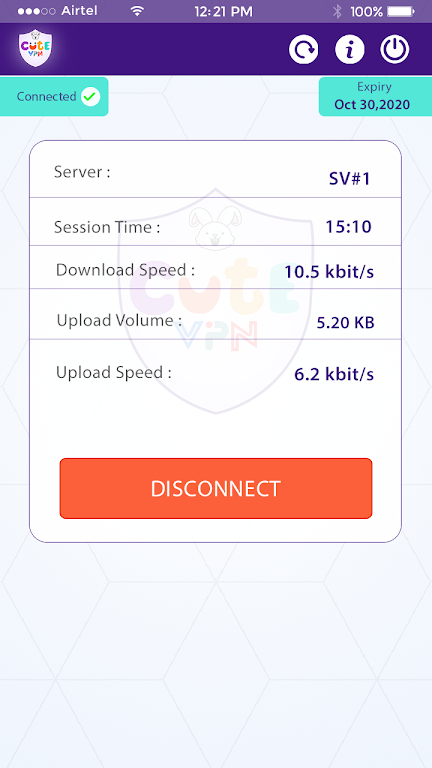 Schermata Cute VPN 3